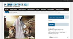 Desktop Screenshot of indefenseofthecross.com