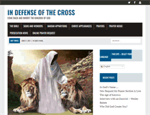 Tablet Screenshot of indefenseofthecross.com